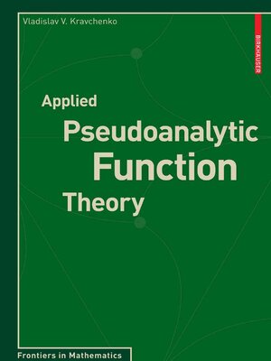 cover image of Applied Pseudoanalytic Function Theory